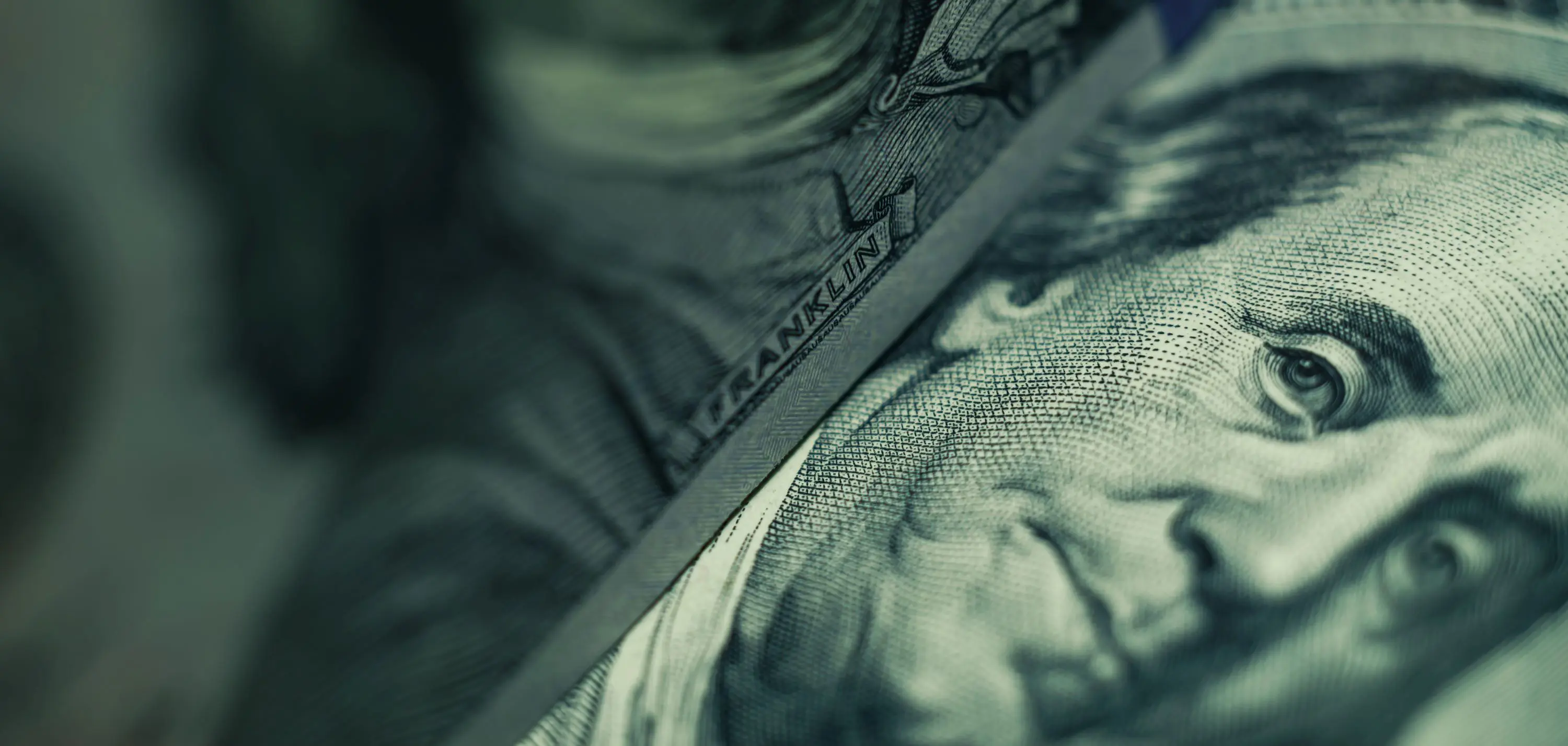 Close up of a 100 dollar bill